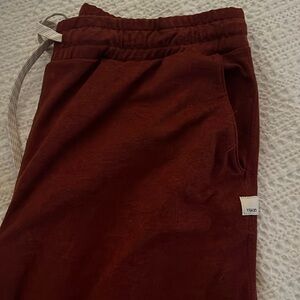 Burgundy lightweight vuori sweatpants